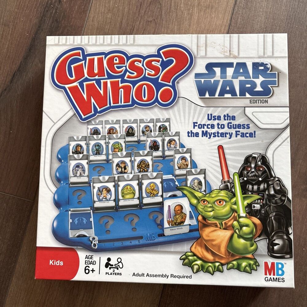 Guess Who? Star Wars Edition Board Game Milton Bradley Hasbro 2008 Vintage Retro
